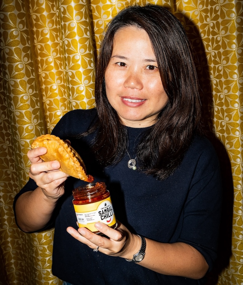 Director of Old Change Kee, Sandra Leong, pictured with food product.